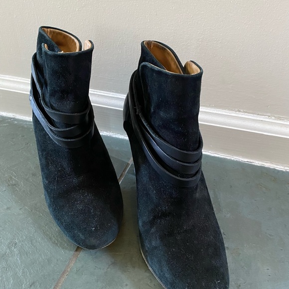 Sezane black suede leather boots - US8 - Picture 3 of 3